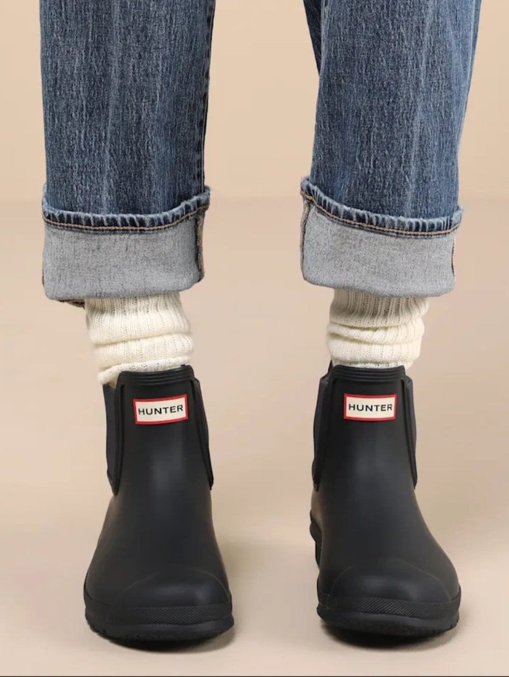 Hunter Original Chelsea Rain Boot Black Ankle Size EU36 US 5
